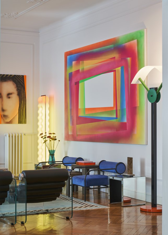 Arte e colore nel living